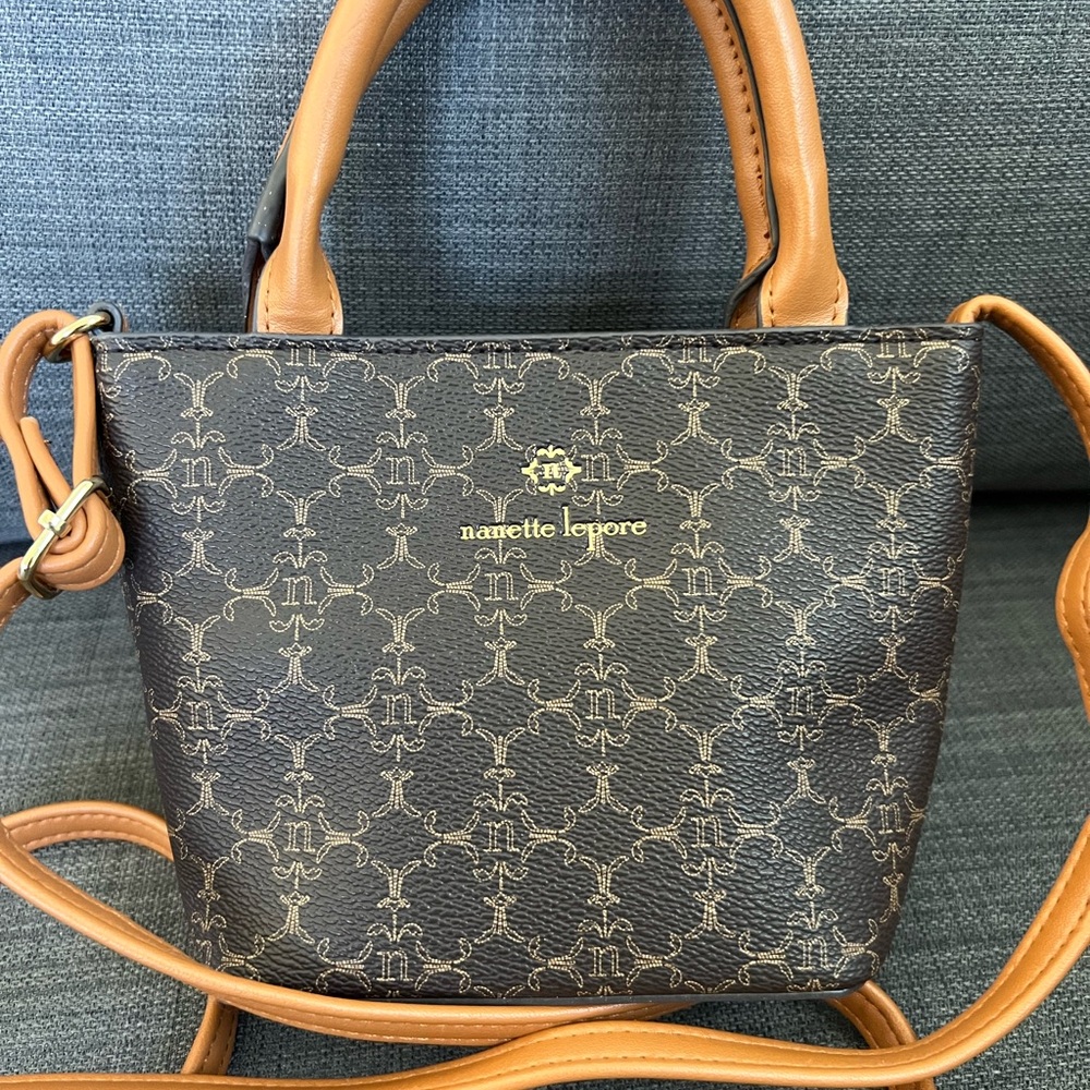 NEW NANETTE LEPORE SMALL SATCHEL CROSSBODY BAG HANDBAG PURSE - Picture 8 of 8